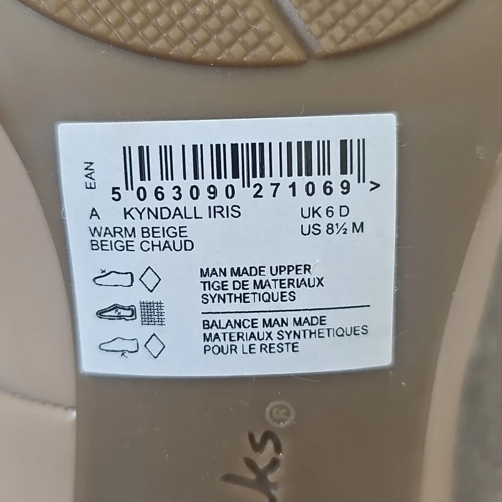 Clarks Tan Women's Heels 8.5 - Picture 3 of 4